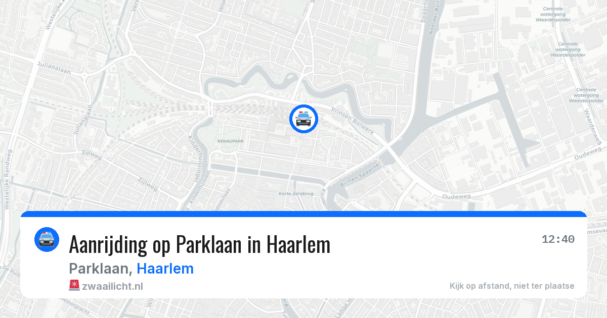 Aanrijding op Parklaan in Haarlem — 1 jun 2026