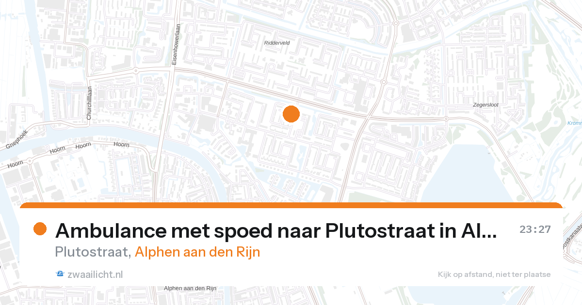 Ambulance met spoed naar Plutostraat in Alphen aan den Rijn — 8 mei 2026