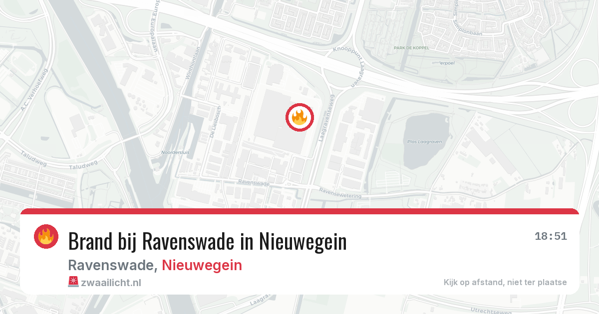 Brand bij Ravenswade in Nieuwegein — 3 aug 2026