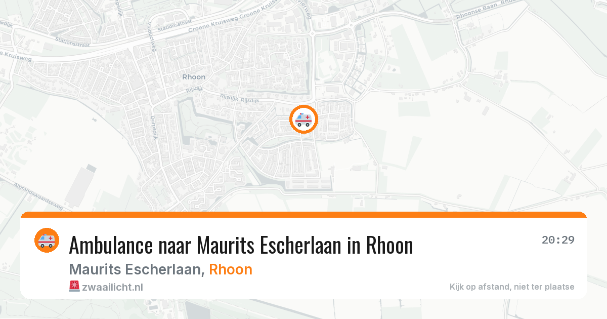 Ambulance naar Maurits Escherlaan in Rhoon — 14 aug 2026