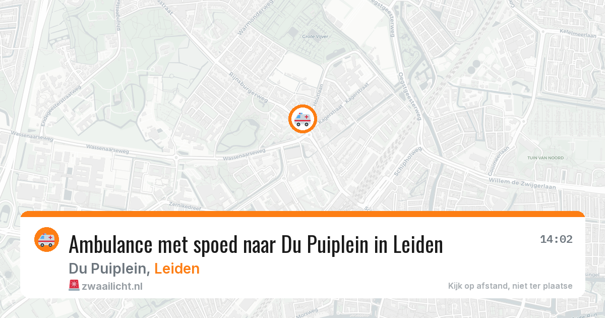 Ambulance met spoed naar Du Puiplein in Leiden — 26 jan 2026