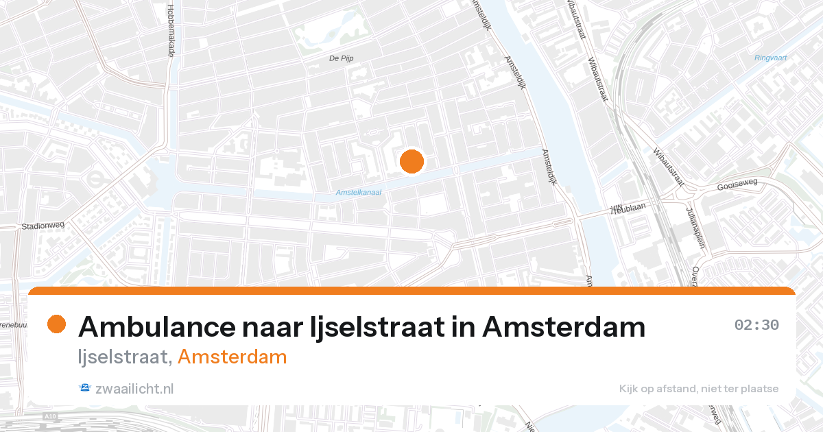 Ambulance naar Ijselstraat in Amsterdam — 28 aug 2026