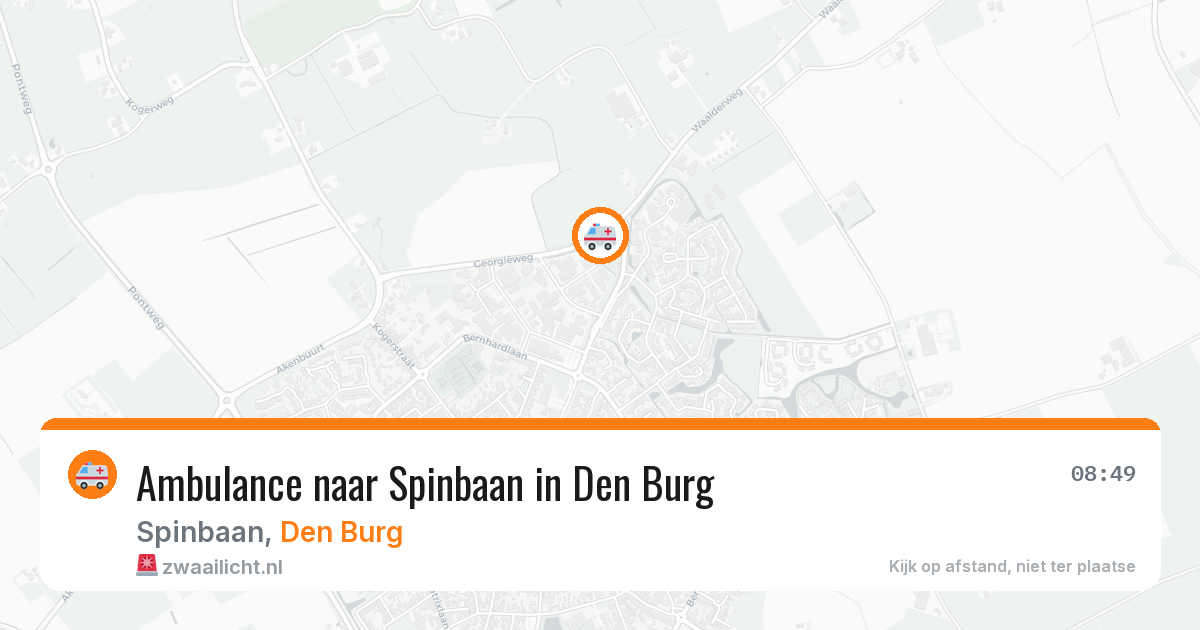 Ambulance naar Spinbaan in Den Burg — 29 jan 2026
