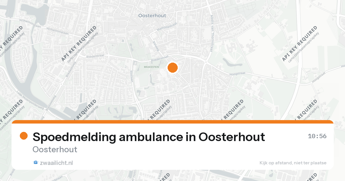 Spoedmelding ambulance in Oosterhout — 26 aug 2026