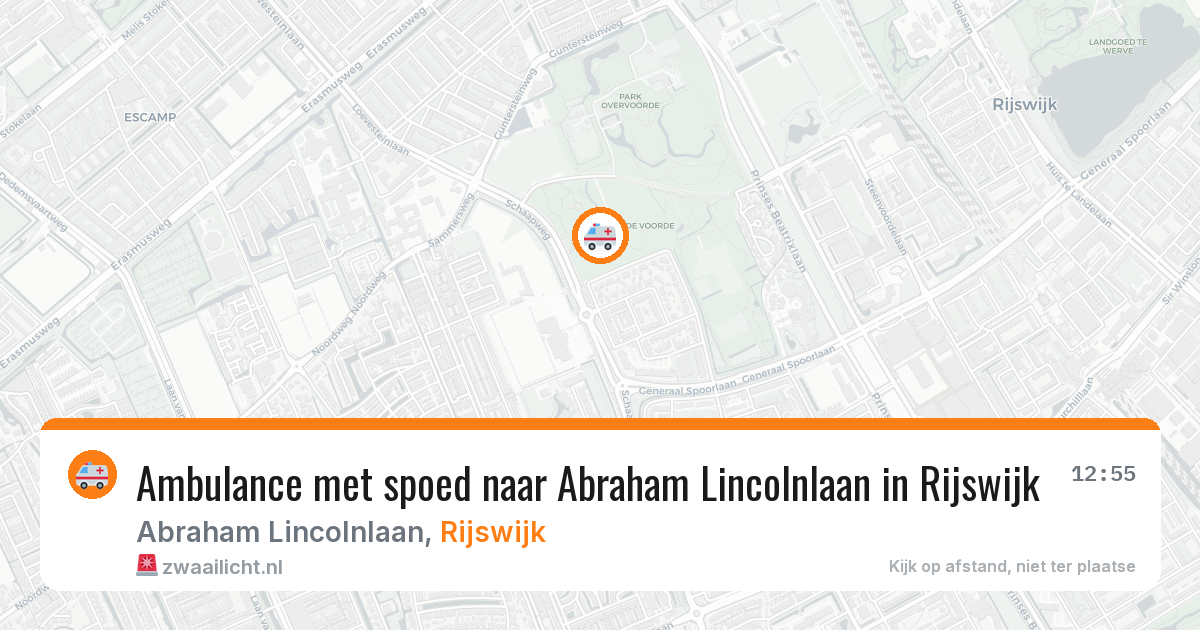 Ambulance met spoed naar Abraham Lincolnlaan in Rijswijk — 18 jun 2026
