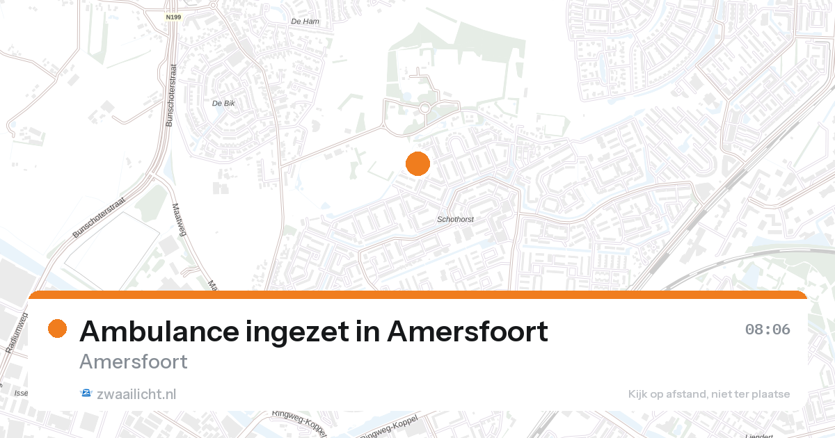 Ambulance ingezet in Amersfoort — 27 aug 2026