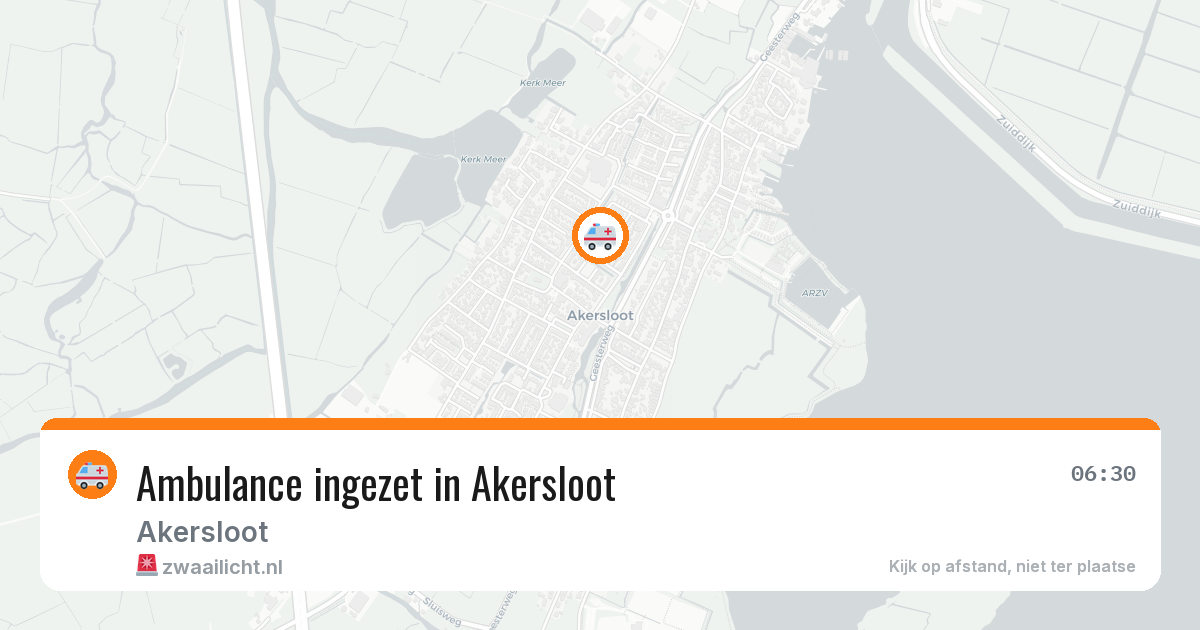 Ambulance ingezet in Akersloot — 29 jul 2026