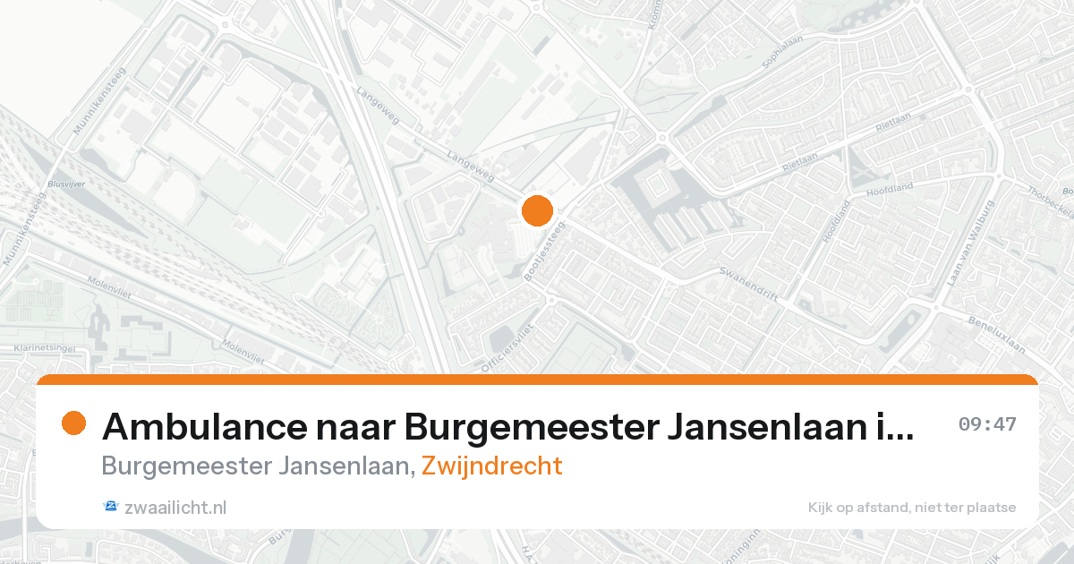Ambulance naar Burgemeester Jansenlaan in Zwijndrecht — 7 feb 2026