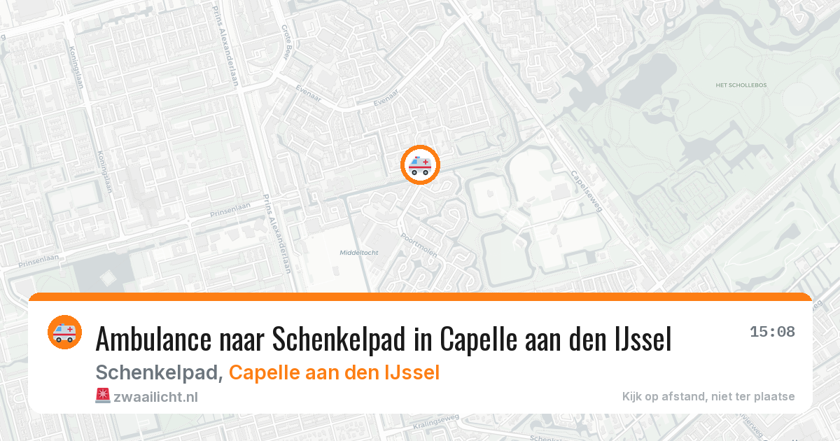 Ambulance naar Schenkelpad in Capelle aan den IJssel — 2 jun 2026