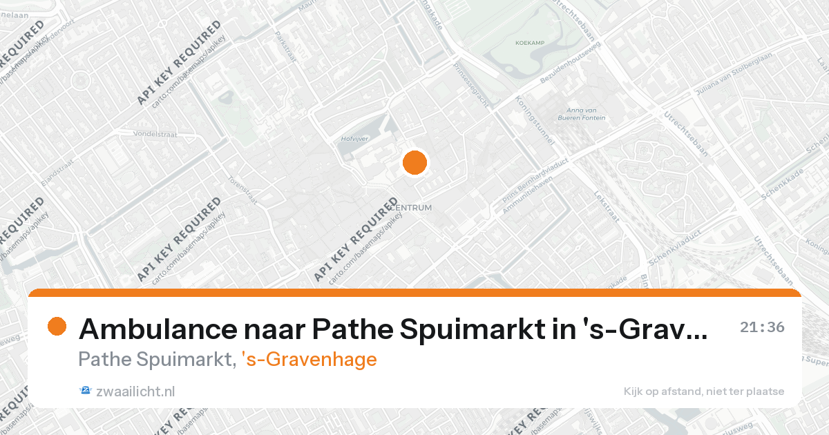 Ambulance naar Pathe Spuimarkt in 's-Gravenhage — 31 jan 2026