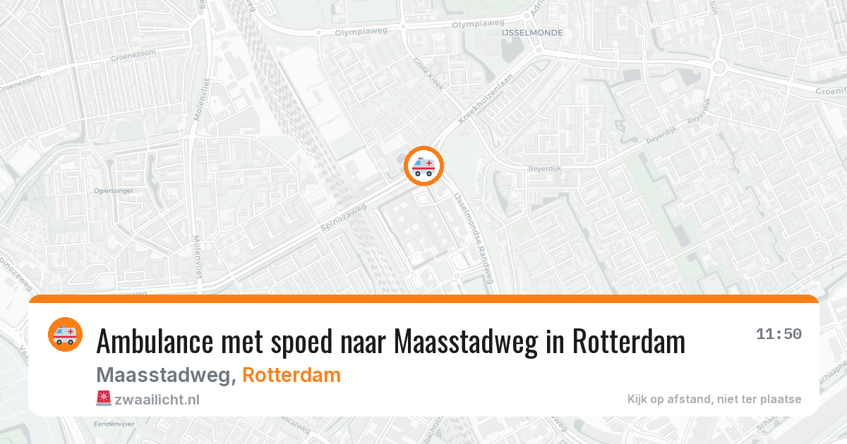 Ambulance met spoed naar Maasstadweg in Rotterdam — 12 apr 2026