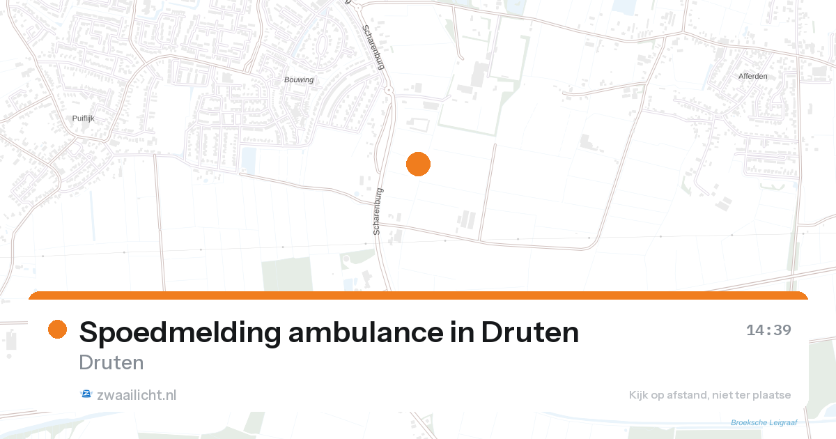 Spoedmelding ambulance in Druten — 28 aug 2026