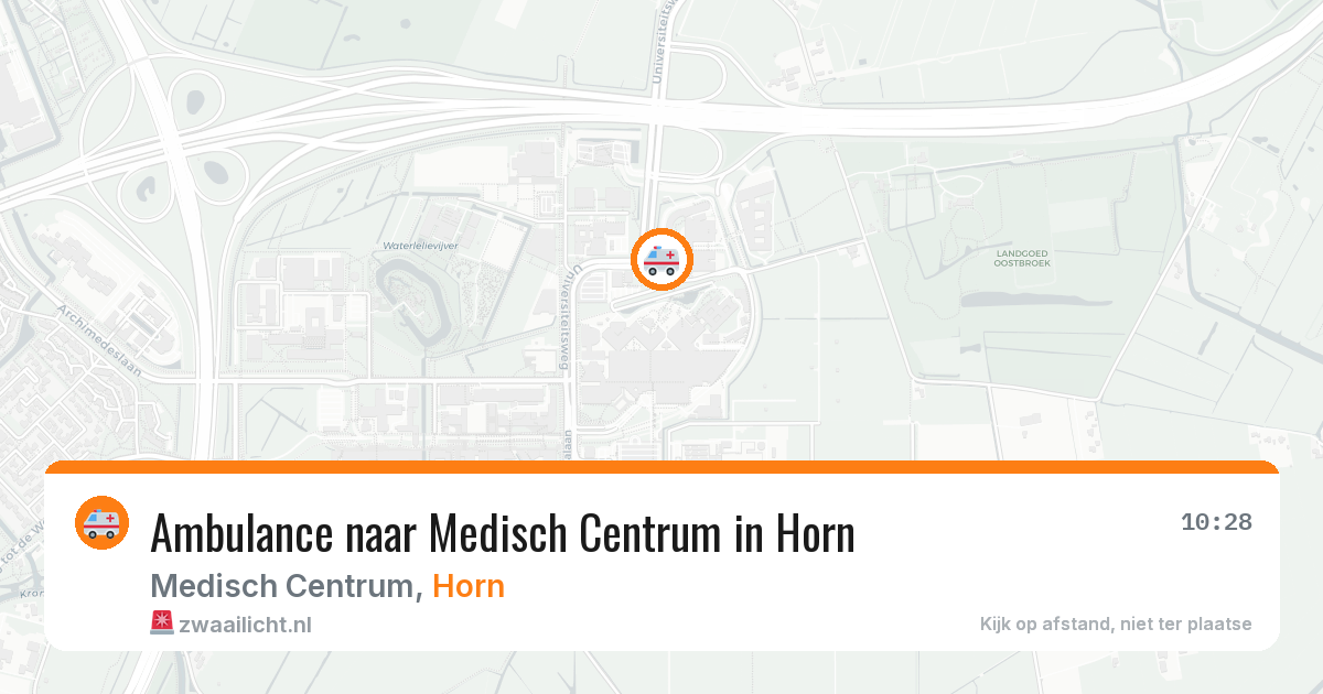 Ambulance naar Medisch Centrum in Horn — 30 mrt 2026