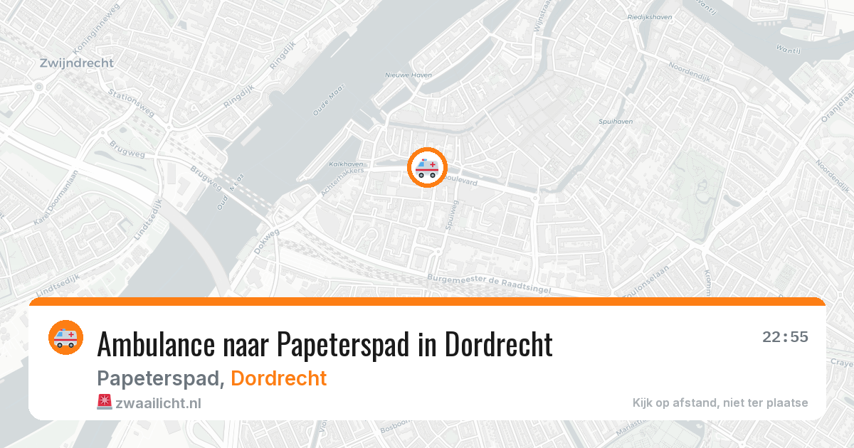 Ambulance naar Papeterspad in Dordrecht — 21 jul 2026
