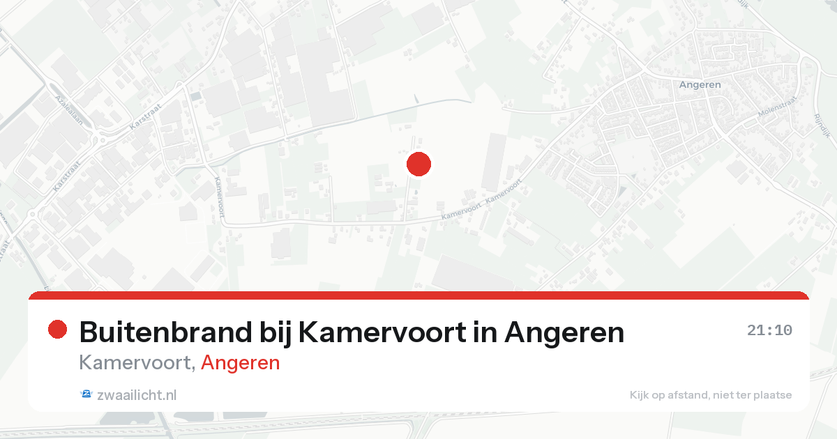 Buitenbrand bij Kamervoort in Angeren — 15 aug 2026