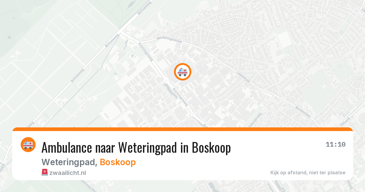 Ambulance naar Weteringpad in Boskoop — 29 jan 2026