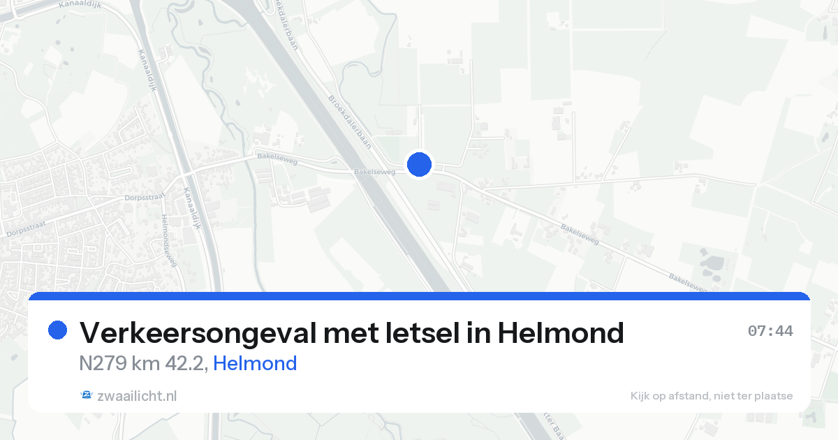 Verkeersongeval met letsel in Helmond — 17 aug 2026