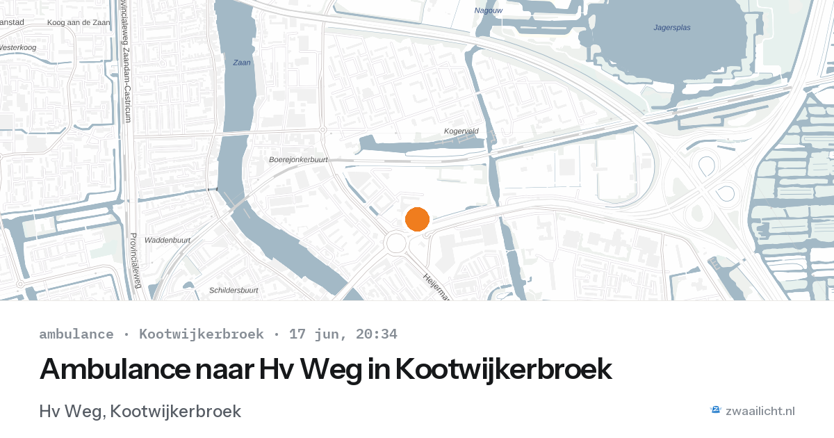 Ambulance naar Hv Weg in Kootwijkerbroek — 17 jun 2026