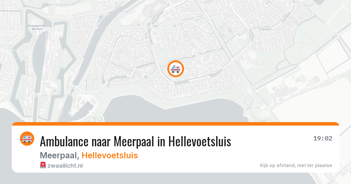 Ambulance naar Meerpaal in Hellevoetsluis — 14 jun 2026