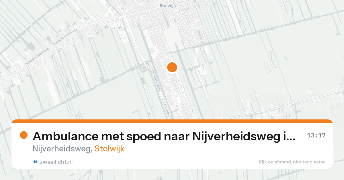 Ambulance met spoed naar Nijverheidsweg in Stolwijk — 19 aug 2026