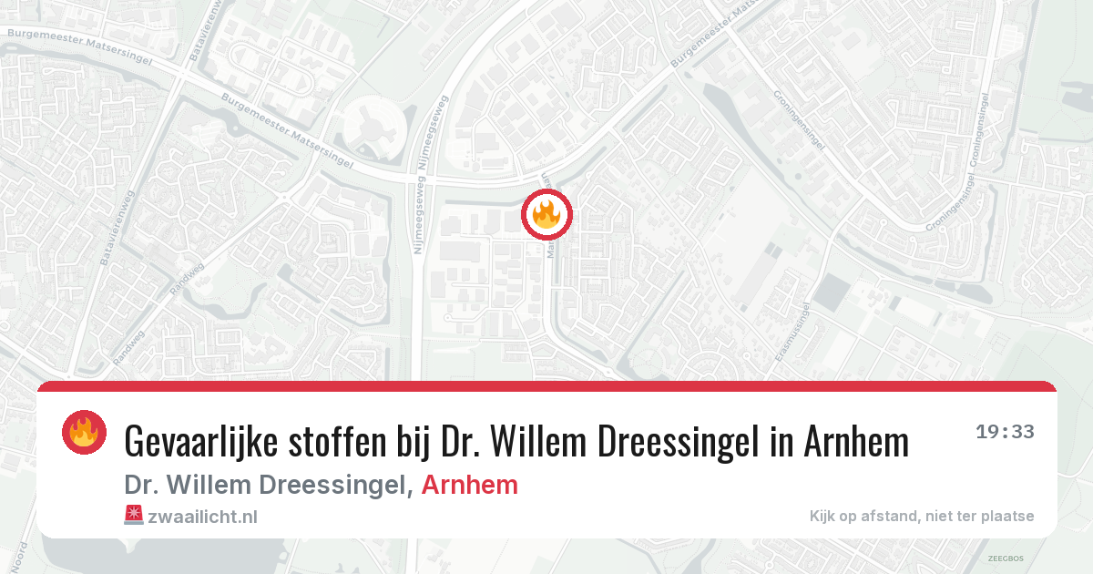 Gevaarlijke stoffen bij Dr. Willem Dreessingel in Arnhem — 15 jun 2026