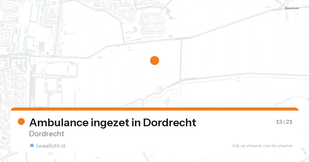 Ambulance ingezet in Dordrecht — 27 aug 2026