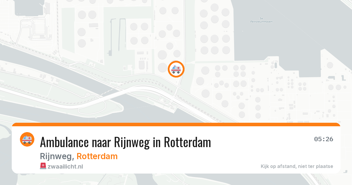 Ambulance naar Rijnweg in Rotterdam — 16 apr 2026
