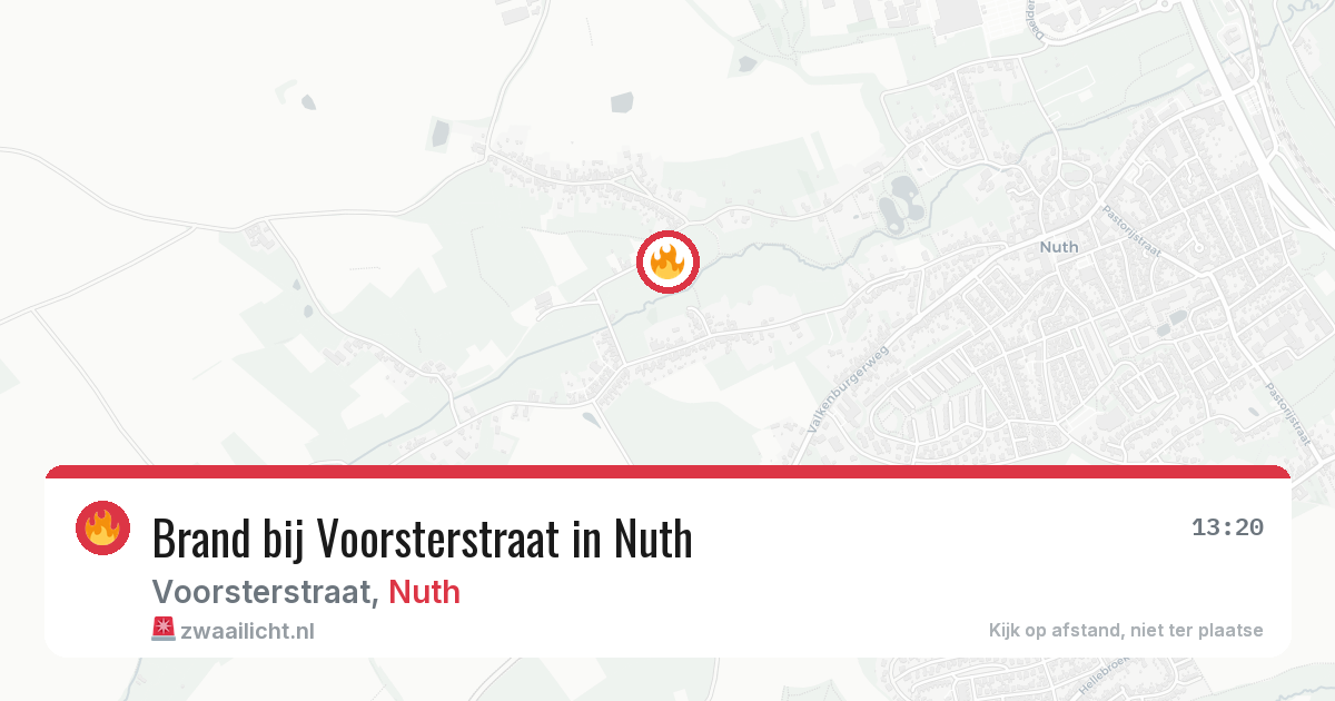 Brand bij Voorsterstraat in Nuth — 29 jun 2026