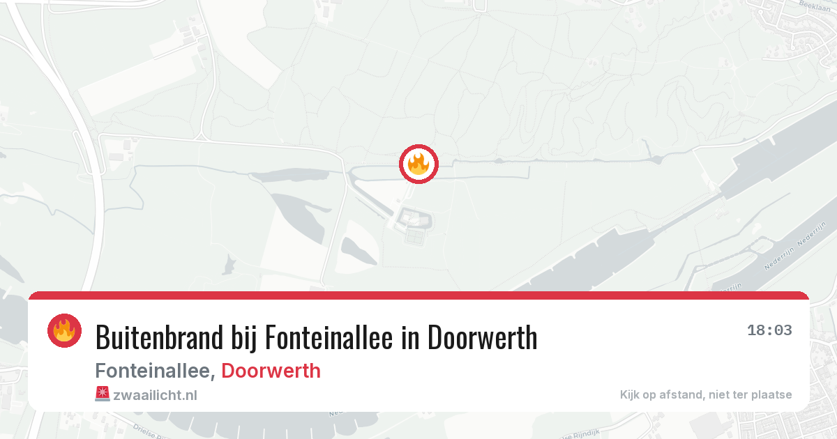 Buitenbrand bij Fonteinallee in Doorwerth — 23 jun 2026