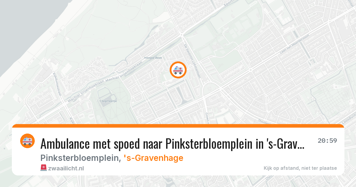 Ambulance met spoed naar Pinksterbloemplein in 's-Gravenhage — 9 apr 2026