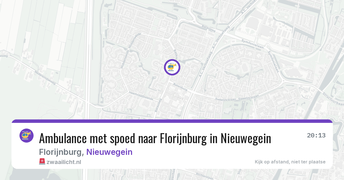 Ambulance met spoed naar Florijnburg in Nieuwegein — 31 jul 2026
