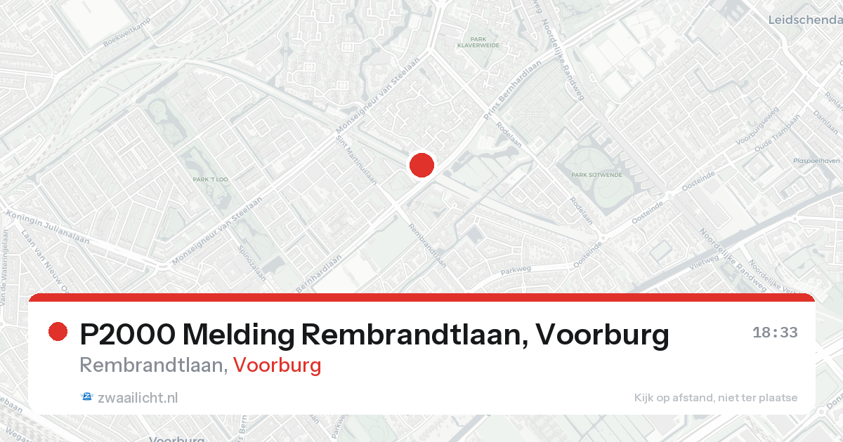 P2000 Melding Rembrandtlaan, Voorburg — 30 jan 2026