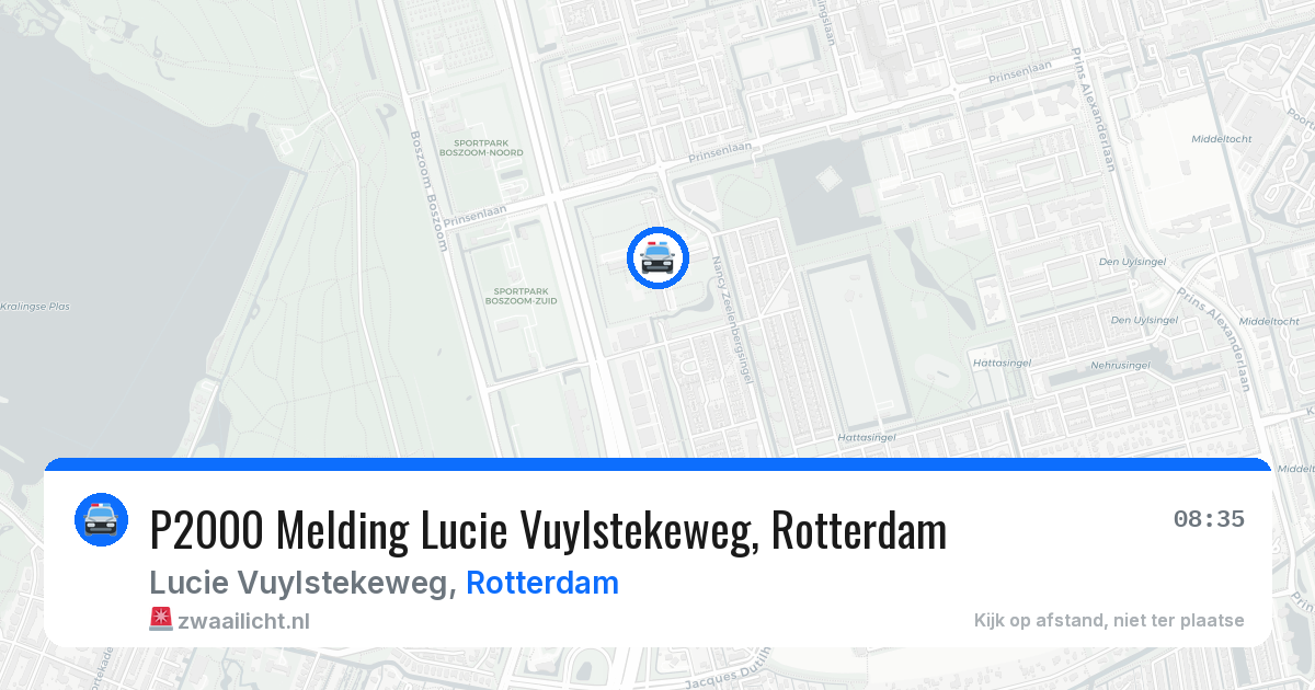 P2000 Melding Lucie Vuylstekeweg, Rotterdam — 6 apr 2026