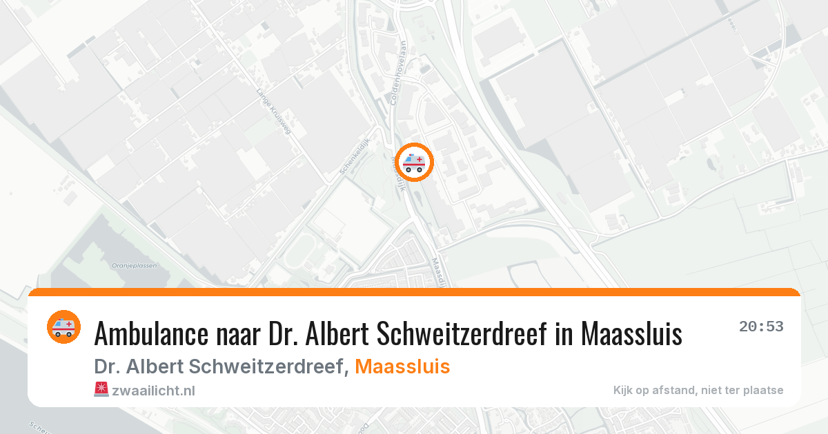 Ambulance naar Dr. Albert Schweitzerdreef in Maassluis — 10 apr 2026