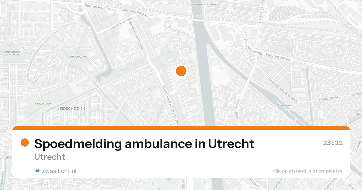 Spoedmelding ambulance in Utrecht — 15 aug 2026