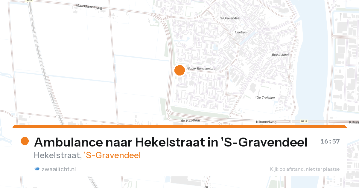 Ambulance naar Hekelstraat in 'S-Gravendeel — 28 aug 2026