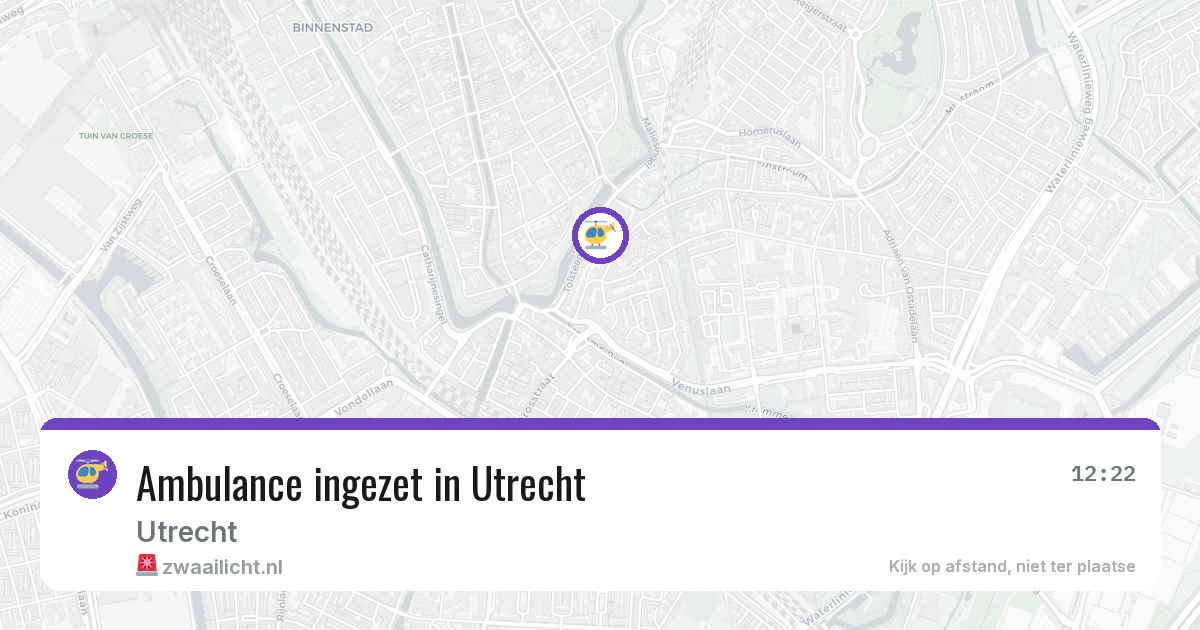 Ambulance ingezet in Utrecht — 28 apr 2026