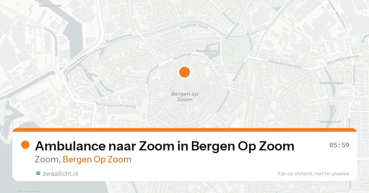 Ambulance naar Zoom in Bergen Op Zoom — 9 jun 2026