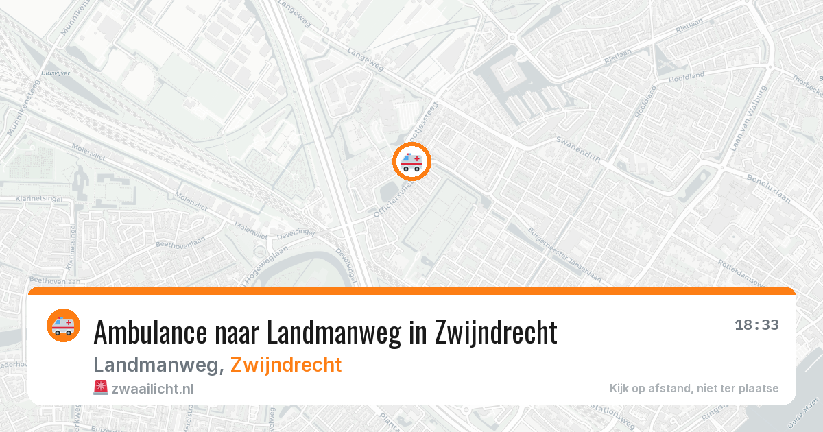 Ambulance naar Landmanweg in Zwijndrecht — 5 feb 2026