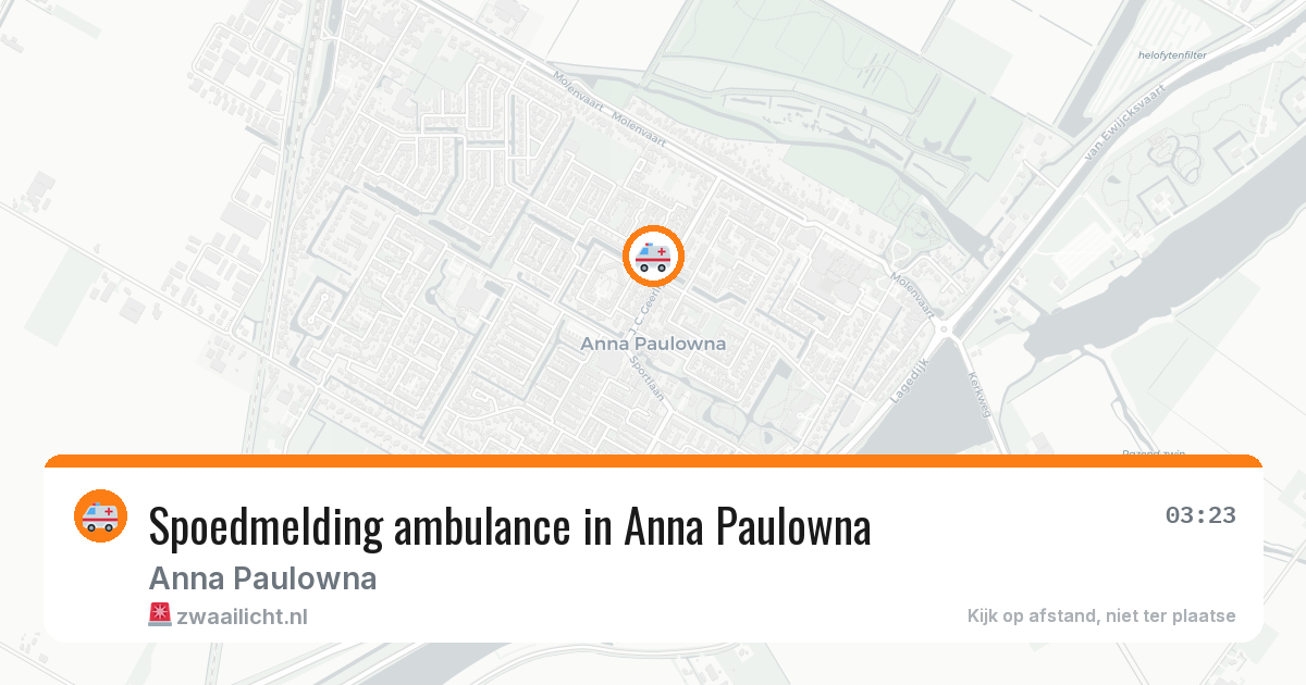 Spoedmelding ambulance in Anna Paulowna — 5 jun 2026