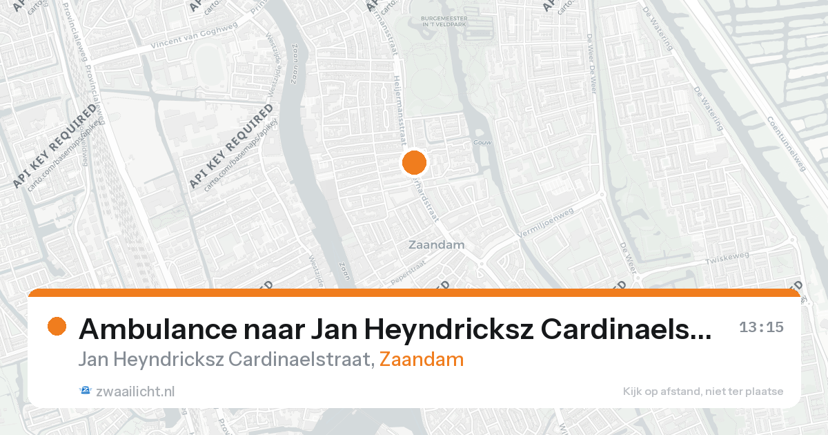 Ambulance naar Jan Heyndricksz Cardinaelstraat in Zaandam — 26 aug 2026