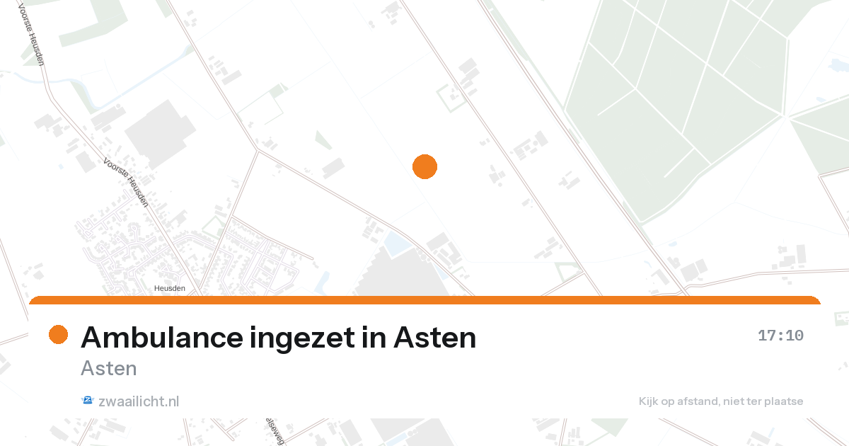 Ambulance ingezet in Asten — 26 aug 2026