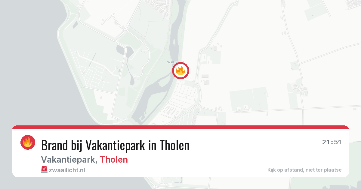 Brand bij Vakantiepark in Tholen — 29 jun 2026