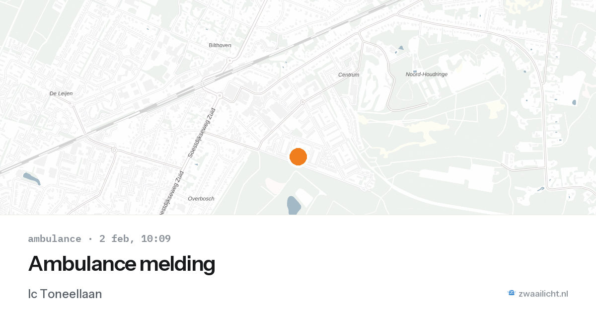 Ambulance melding — 2 feb 2026