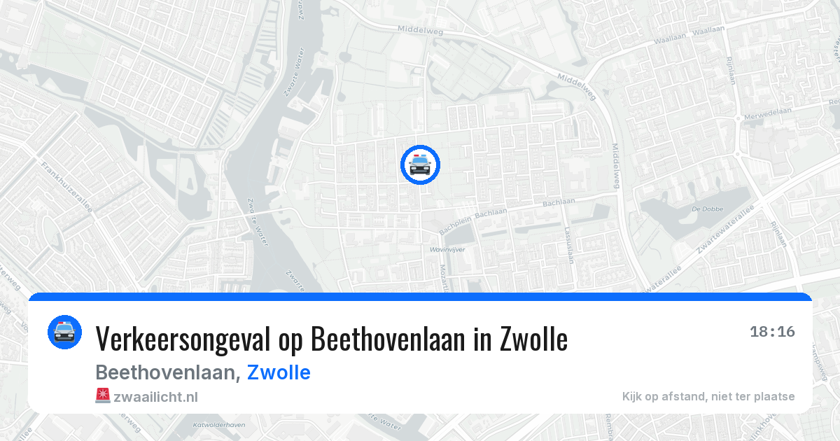 Verkeersongeval op Beethovenlaan in Zwolle — 4 jun 2026