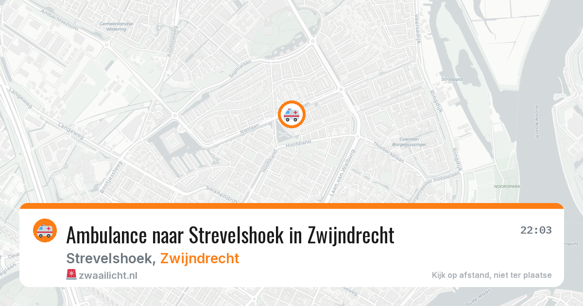 Ambulance naar Strevelshoek in Zwijndrecht — 25 apr 2026