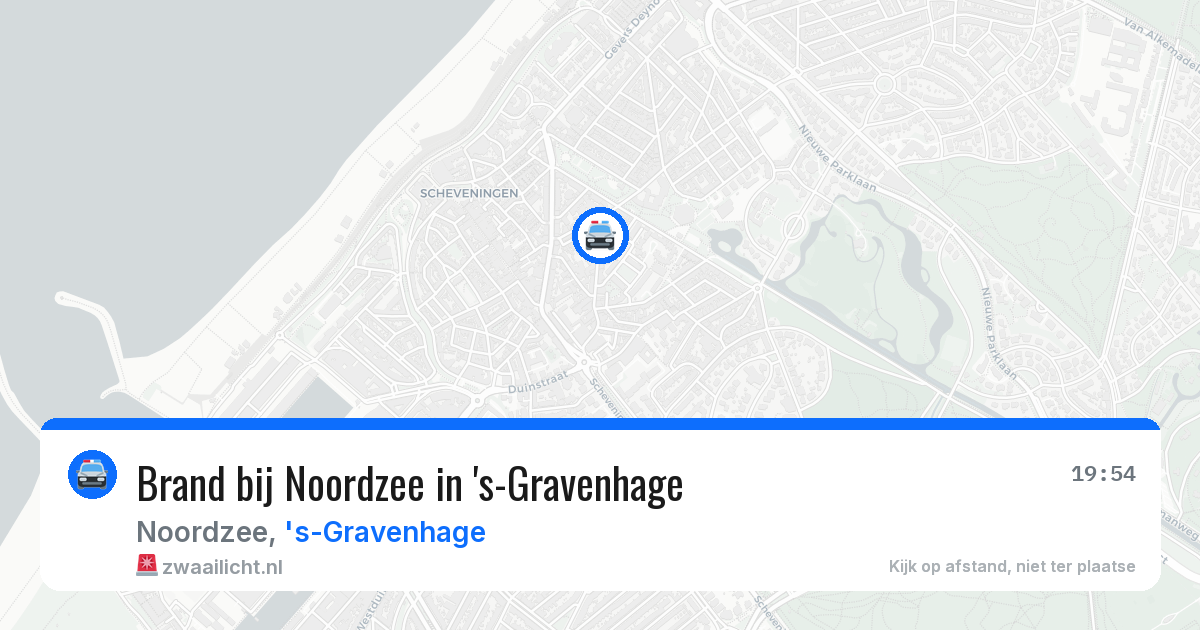 Brand bij Noordzee in 's-Gravenhage — 4 apr 2026