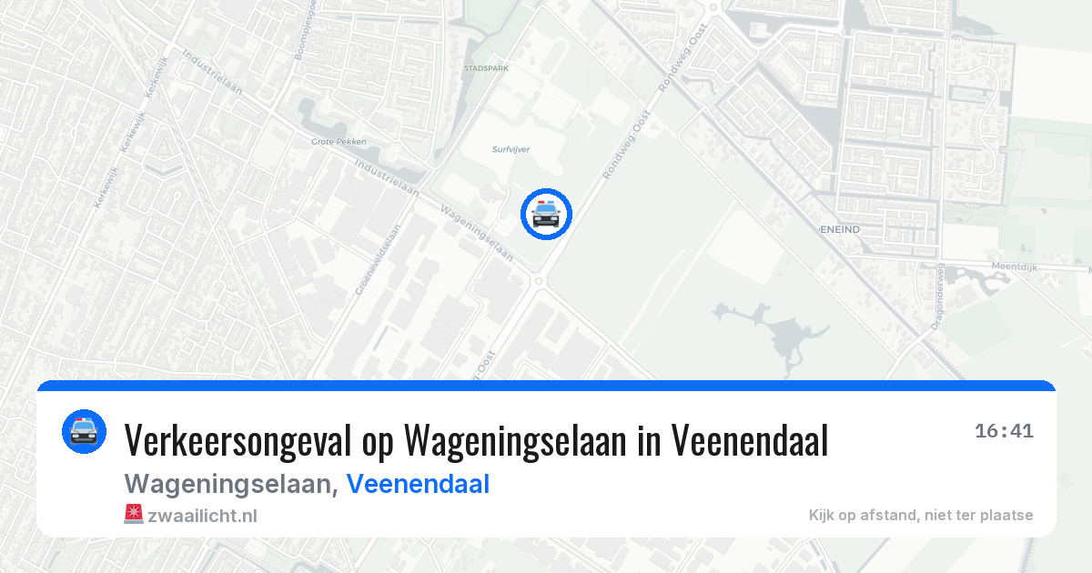 Verkeersongeval op Wageningselaan in Veenendaal — 22 jul 2026