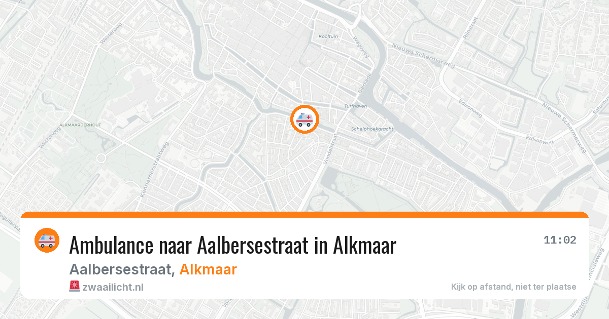 Ambulance naar Aalbersestraat in Alkmaar — 19 mrt 2026
