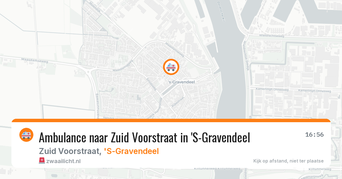 Ambulance naar Zuid Voorstraat in 'S-Gravendeel — 12 aug 2026
